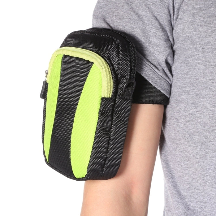 Universal Multifunctional 5.2 Inch Diagonal Cross Color Polyester Pearl material Storage Waist Packs / Waist Bag / Hiking Bag / Camping Bag with armlet