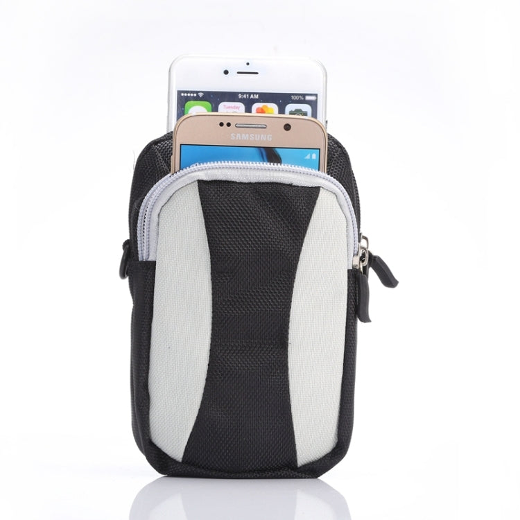 Universal Multifunctional 5.2 Inch Diagonal Cross Color Polyester Pearl material Storage Waist Packs / Waist Bag / Hiking Bag / Camping Bag with armlet