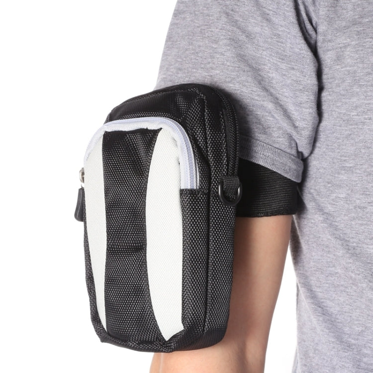 Universal Multifunctional 5.2 Inch Diagonal Cross Color Polyester Pearl material Storage Waist Packs / Waist Bag / Hiking Bag / Camping Bag with armlet
