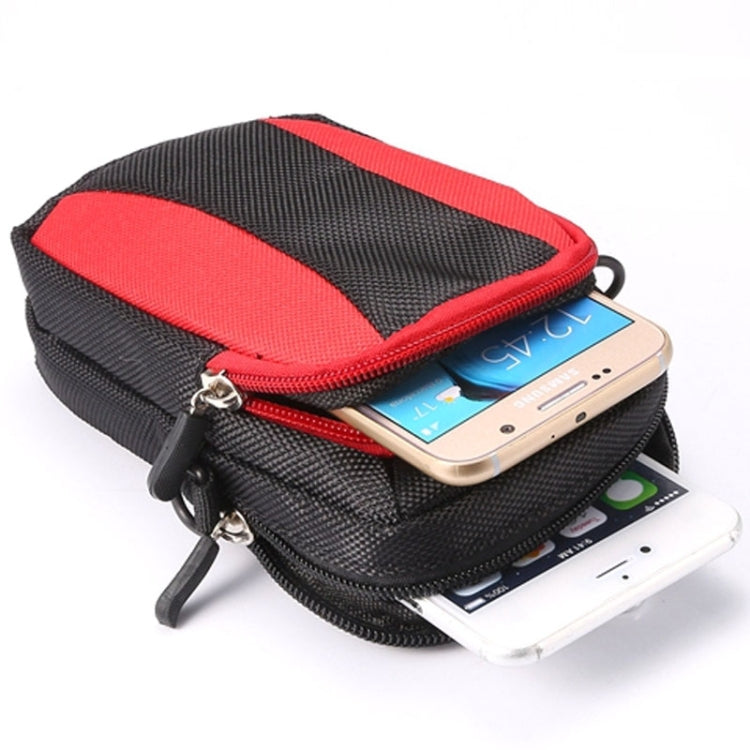 Universal Multifunctional 5.2 Inch Diagonal Cross Color Polyester Pearl material Storage Waist Packs / Waist Bag / Hiking Bag / Camping Bag with armlet
