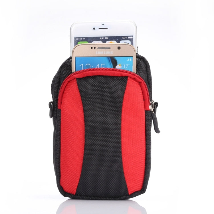 Universal Multifunctional 5.2 Inch Diagonal Cross Color Polyester Pearl material Storage Waist Packs / Waist Bag / Hiking Bag / Camping Bag with armlet