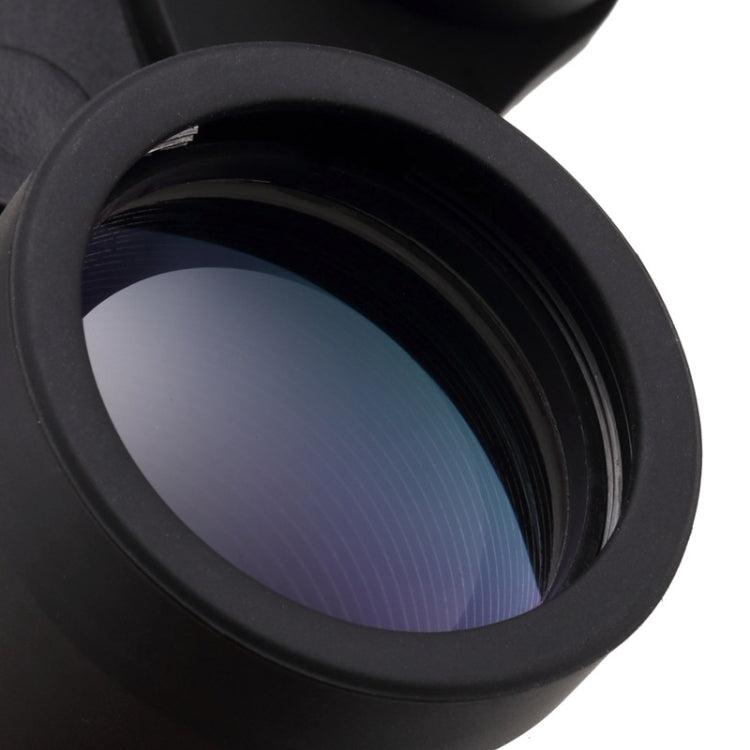 JINJULI 10x50WA Prism Roof Waterproof Telescope Binocular, 133m / 1000m(Black)
