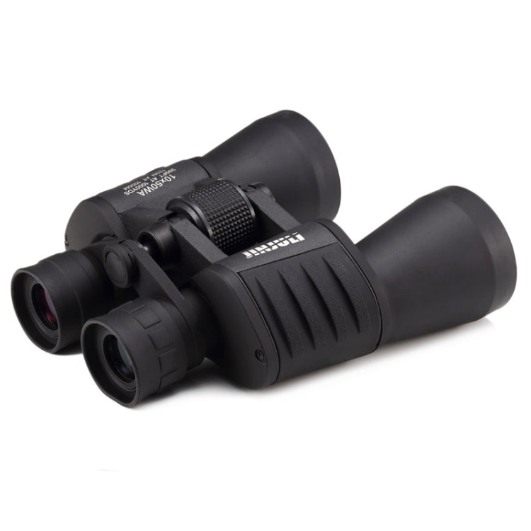 JINJULI 10x50WA Prism Roof Waterproof Telescope Binocular, 133m / 1000m(Black)