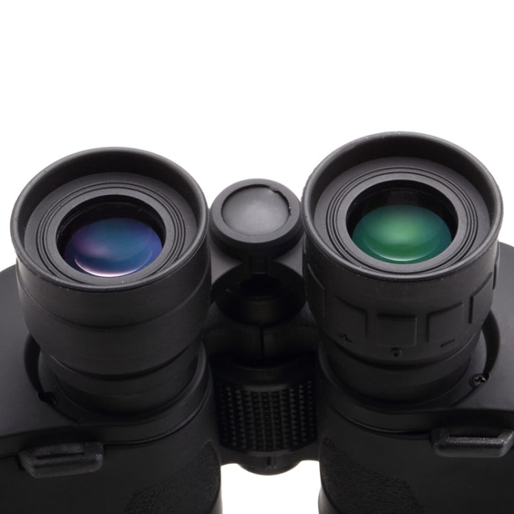JINJULI 10x50WA Prism Roof Waterproof Telescope Binocular, 133m / 1000m(Black)