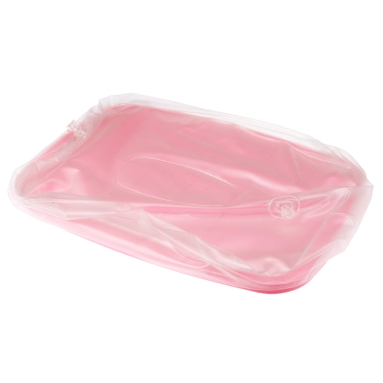 2 in 1 Multifunction Air Inflatable Cushion Pillow / Small Desk for Office / Home / Camping(Pink)