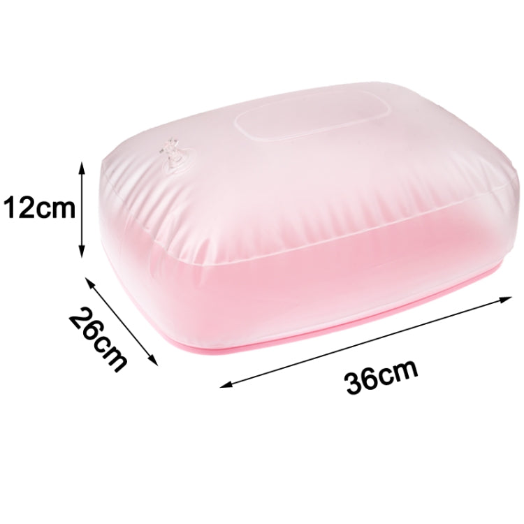 2 in 1 Multifunction Air Inflatable Cushion Pillow / Small Desk for Office / Home / Camping(Pink)