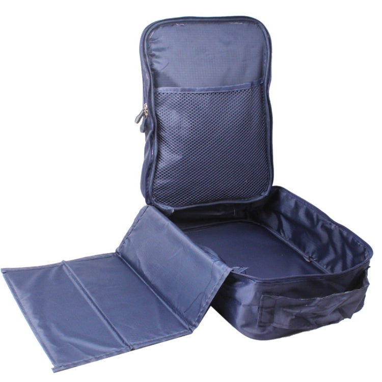 Collapsible Suitcase Clothes Sorting Bags for Travel(Dark Blue)