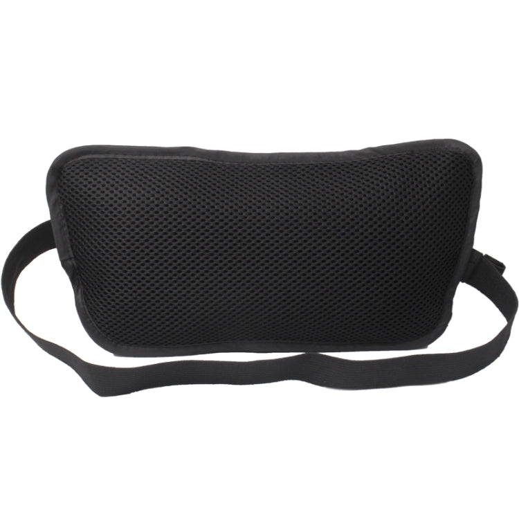 Portable Close-fitting Ultralight Documents / Pocketbook Multifunctiona Anti-theft Waist Bag(Black)
