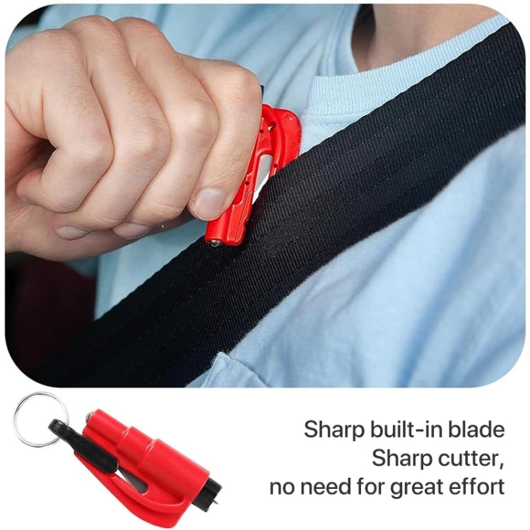 2 in 1 Car Emergency Hammer / Key Chain / Knife Broken Glass Portable Tool