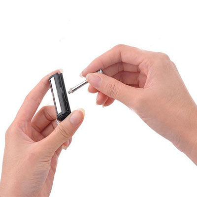 Round Drum Shape Waterproof Lighter Fire Stick Match for Outdoor Use(Grey)