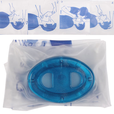 Rescue Breathing Mask Respiration Hood CPR Mouth to Mouth Resuscitation Device for Emergency(Blue)