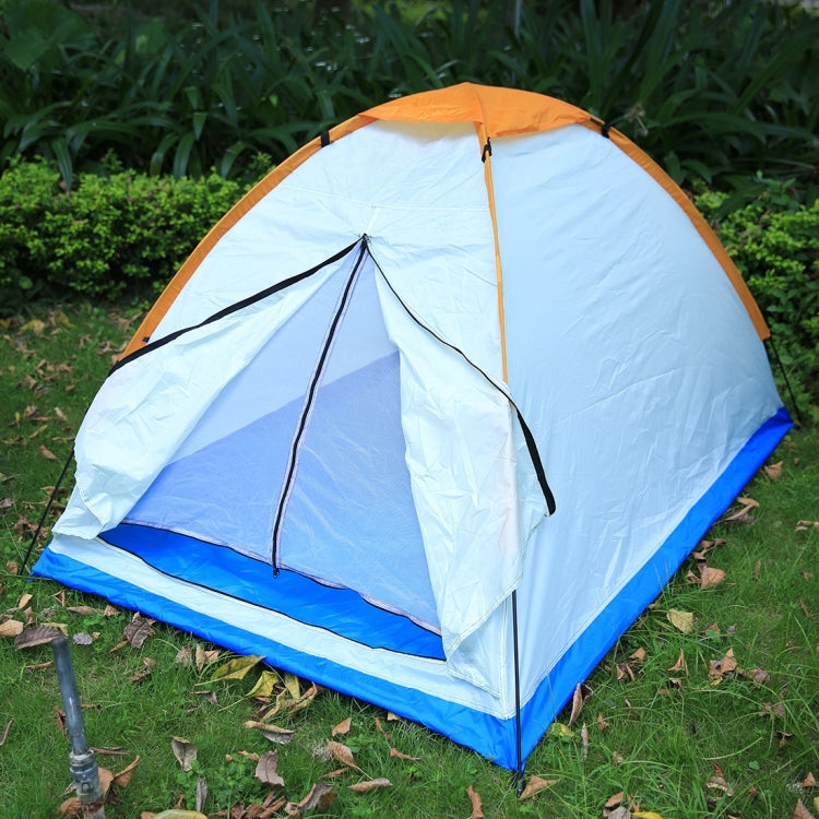 Quick Setting Dome Style 3-Person Camping Tent Pack with Carrying Bag for Outdoor Camping, Random Color Delivery