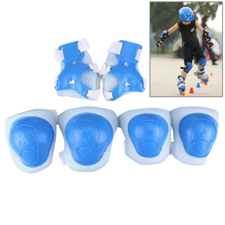 6 in 1 Roller Skate Knee & Elbow & Wrist Pads Protective Gear Sets