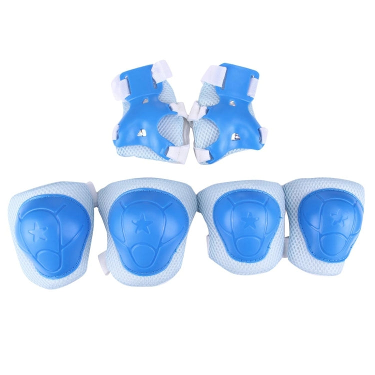 6 in 1 Roller Skate Knee & Elbow & Wrist Pads Protective Gear Sets