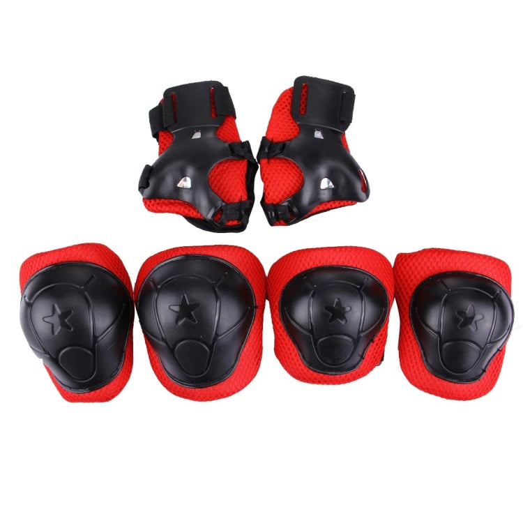 6 in 1 Roller Skate Knee & Elbow & Wrist Pads Protective Gear Sets