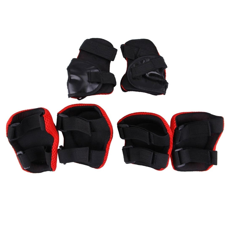 6 in 1 Roller Skate Knee & Elbow & Wrist Pads Protective Gear Sets