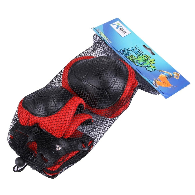 6 in 1 Roller Skate Knee & Elbow & Wrist Pads Protective Gear Sets
