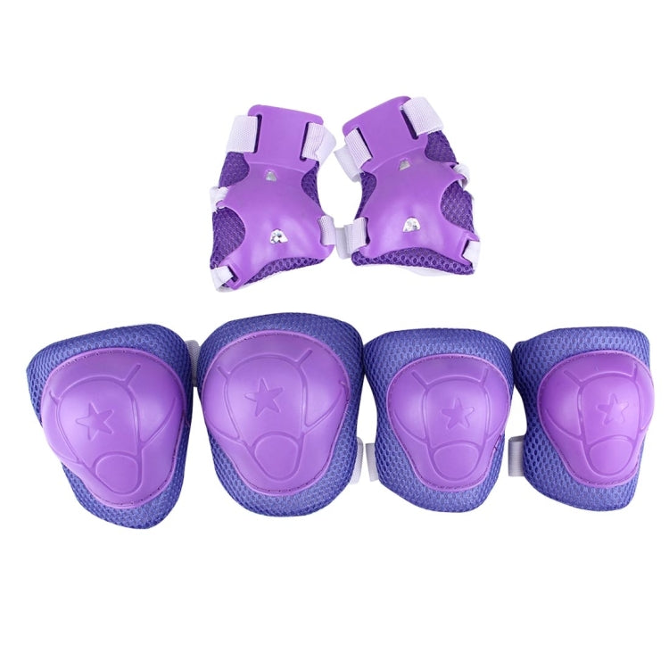 6 in 1 Roller Skate Knee & Elbow & Wrist Pads Protective Gear Sets