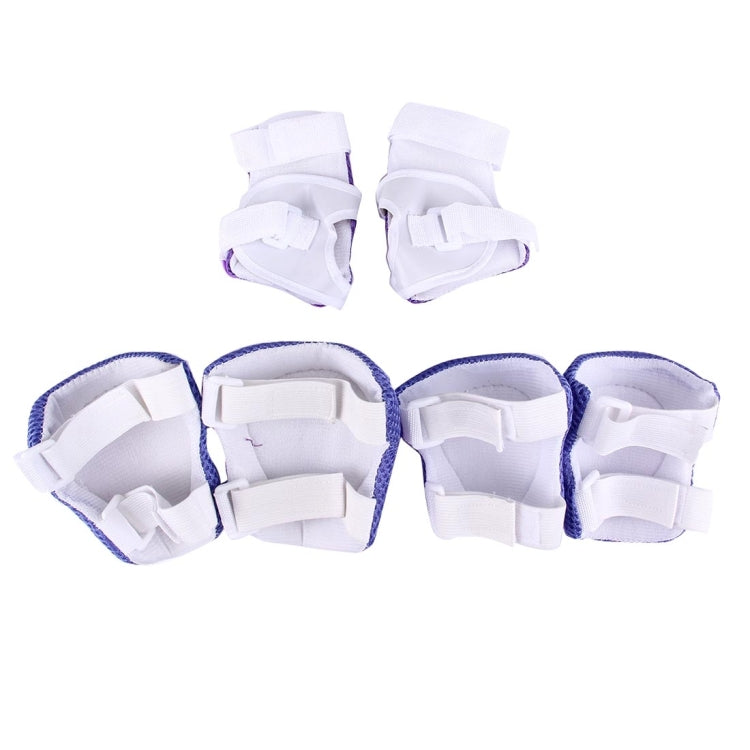 6 in 1 Roller Skate Knee & Elbow & Wrist Pads Protective Gear Sets