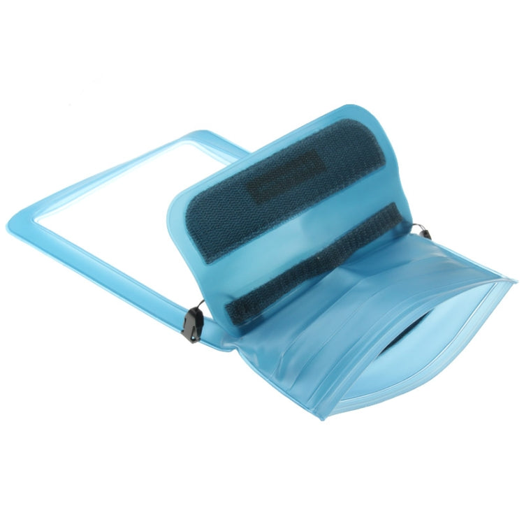 Beach Waterproof 7.0-7.7 inch Tablet PC Storage Bag with Strap for Travel, Inner Size: 13.2cm x 17cm(Blue)