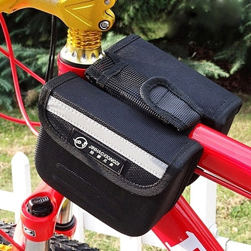 Bicycle Top Tube Hard Shell Double Bag