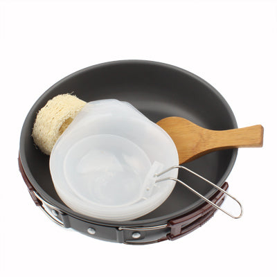 Outdoor Camping Ultra Light Weight 10 Piece Cookware Stackable Set