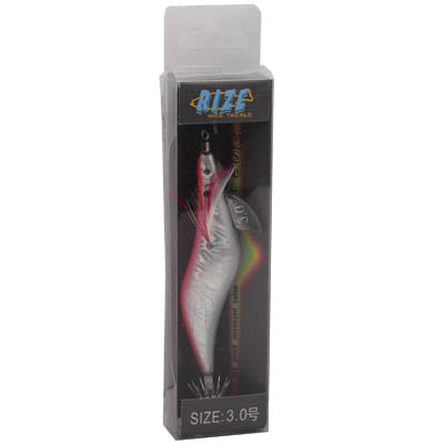 3.0# RIZE Dedicated to Squid Wood Shrimp Shape Hook (Random Color Delivery)