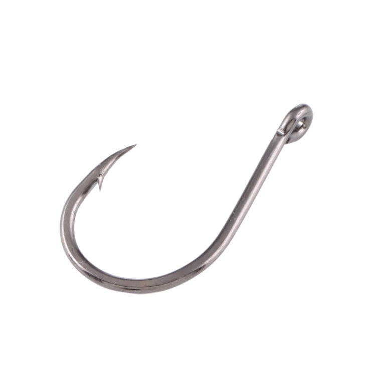 8# 50 PCS (Single Box) Carbon Steel Fish Barbed Hook Fishing Hooks with Hole