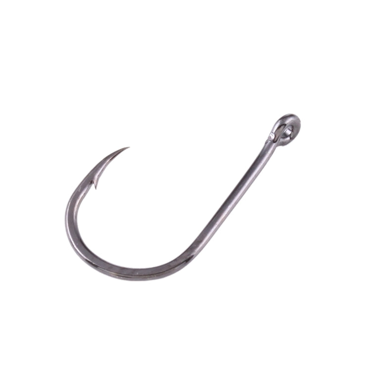 4# 100 PCS (Single Box) Carbon Steel Fish Barbed Hook Fishing Hooks with Hole