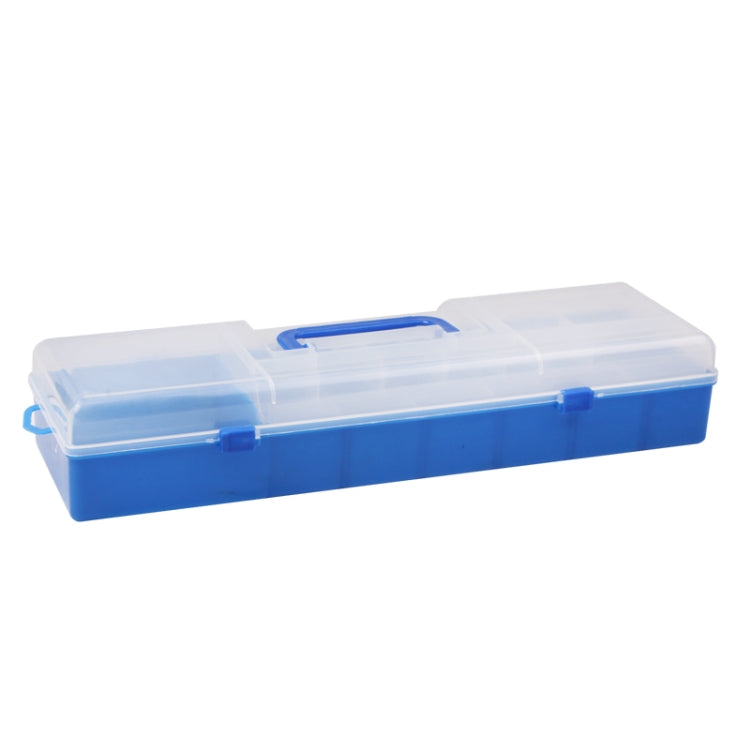 Multifunction Fishing Lure Hook Bait Tackle Box Case / Tool Box, Size: 44cm(L) x 12.5cm(w) x 8cm(H)