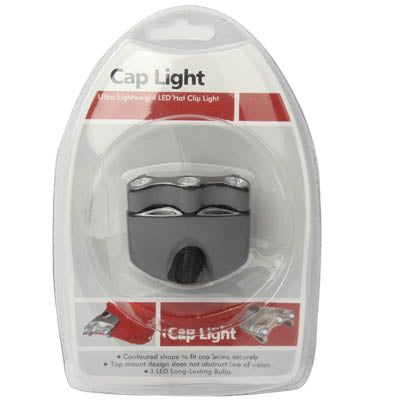 3 LED Clip Cap Lamp(Black)