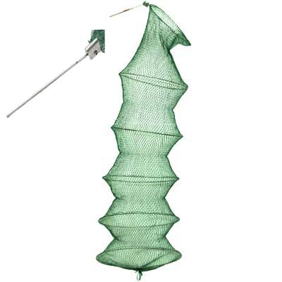 1m Fish Net Cage 5 Layers Collapsible Fish Care Net Small Mesh Folding Fishing Network