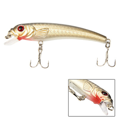 85mm Minnow Hard Baits Fishing Lures Mixed Fishing Tackle Baits Minnow(Black)