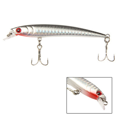 100mm Minnow Hard Baits Fishing Lures Mixed Fishing Tackle Baits Minnow, Random Color Delivery(Silver)