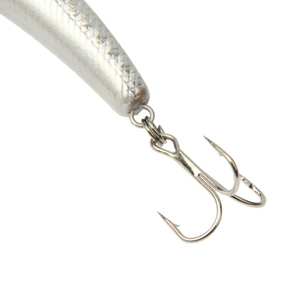 85mm Minnow Hard Baits Fishing Lures Mixed Fishing Tackle Baits Minnow(Silver)