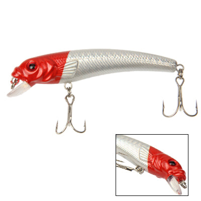 85mm Minnow Hard Baits Fishing Lures Mixed Fishing Tackle Baits Minnow(Silver)