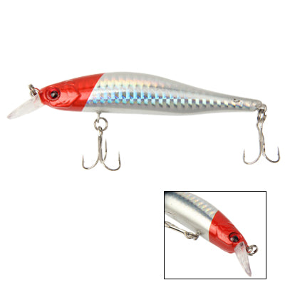 108mm Minnow Hard Baits Fishing Lures Mixed Fishing Tackle Baits Minnow(Silver)