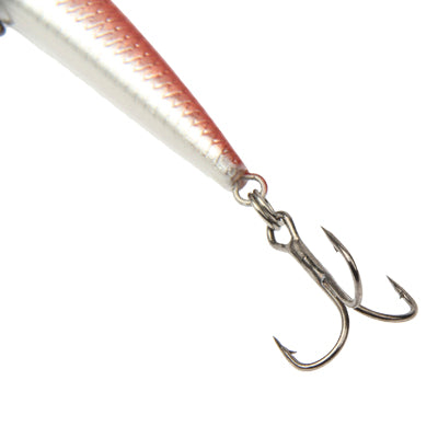 100mm Minnow Hard Baits Fishing Lures Mixed Fishing Tackle Baits Minnow(Red)
