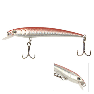 100mm Minnow Hard Baits Fishing Lures Mixed Fishing Tackle Baits Minnow(Red)