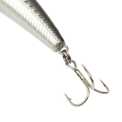100mm Minnow Hard Baits Fishing Lures Mixed Fishing Tackle Baits Minnow(Silver)