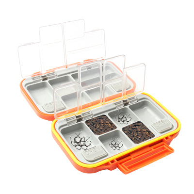 12 Compartments Waterproof Fishing Fish Lure Hook Bait Tackle Box Case(Orange)