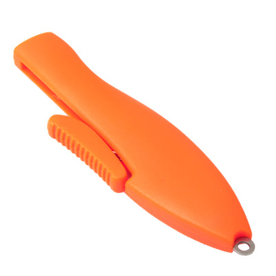 Safety Push Plastic Cover Handy Fishing Line Cutter Scissors(Orange)