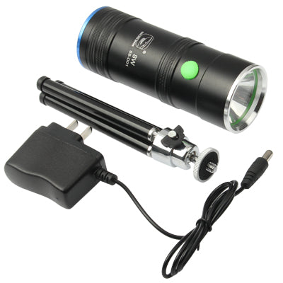 Small Sun 5W Blue & White LED Fishing Light with Tripod Stand(Black)