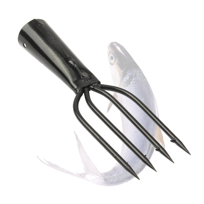 4-Tine Fish Spear Head Fishing Spear Fishing Tool Kit for Fisherman(Black)