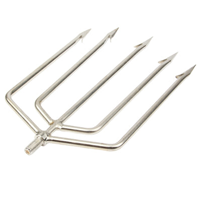 5-Tine Fishing Fish Barbed Stainless Spear Gig(Silver)