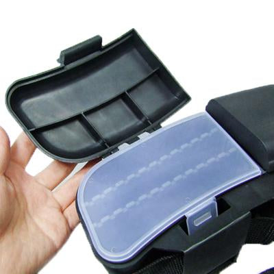 Multifunction Fishing Fish Lure Hook Bait Tackle Waist Box Case(Black)