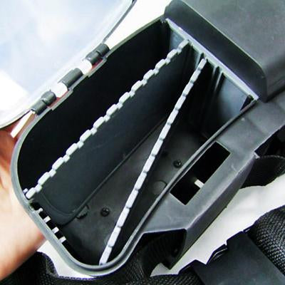 Multifunction Fishing Fish Lure Hook Bait Tackle Waist Box Case(Black)