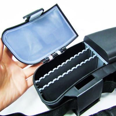 Multifunction Fishing Fish Lure Hook Bait Tackle Waist Box Case(Black)