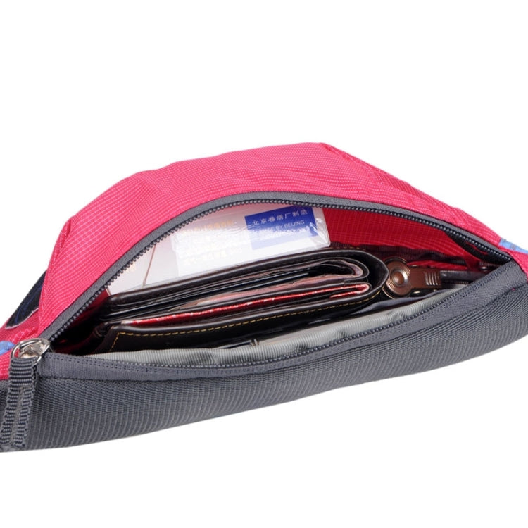 OQsport Multifunctional Outdoor Sports Running Waist Pack for Men Women As Fanny Pack Bum Bag Hip Money Belt(Magenta)