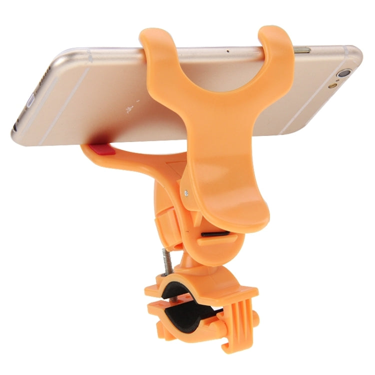 360 Degree Rotation Universal Mobile Phone Bicycle Clip Holder Cradle Stand, Clip Support Phone Width: up to 10cm